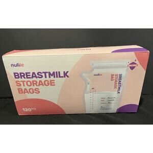 Nuliie 120 Pcs Breastmilk Storage Bags, 8 OZ Breast Milk Storing Bags, BPA-F...